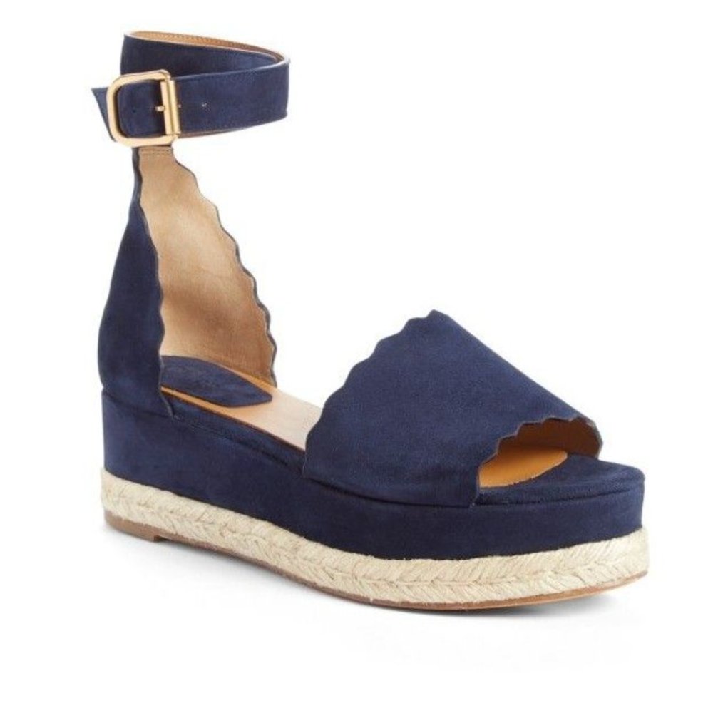 Chloe Lauren Espadrille Platform Size EU36